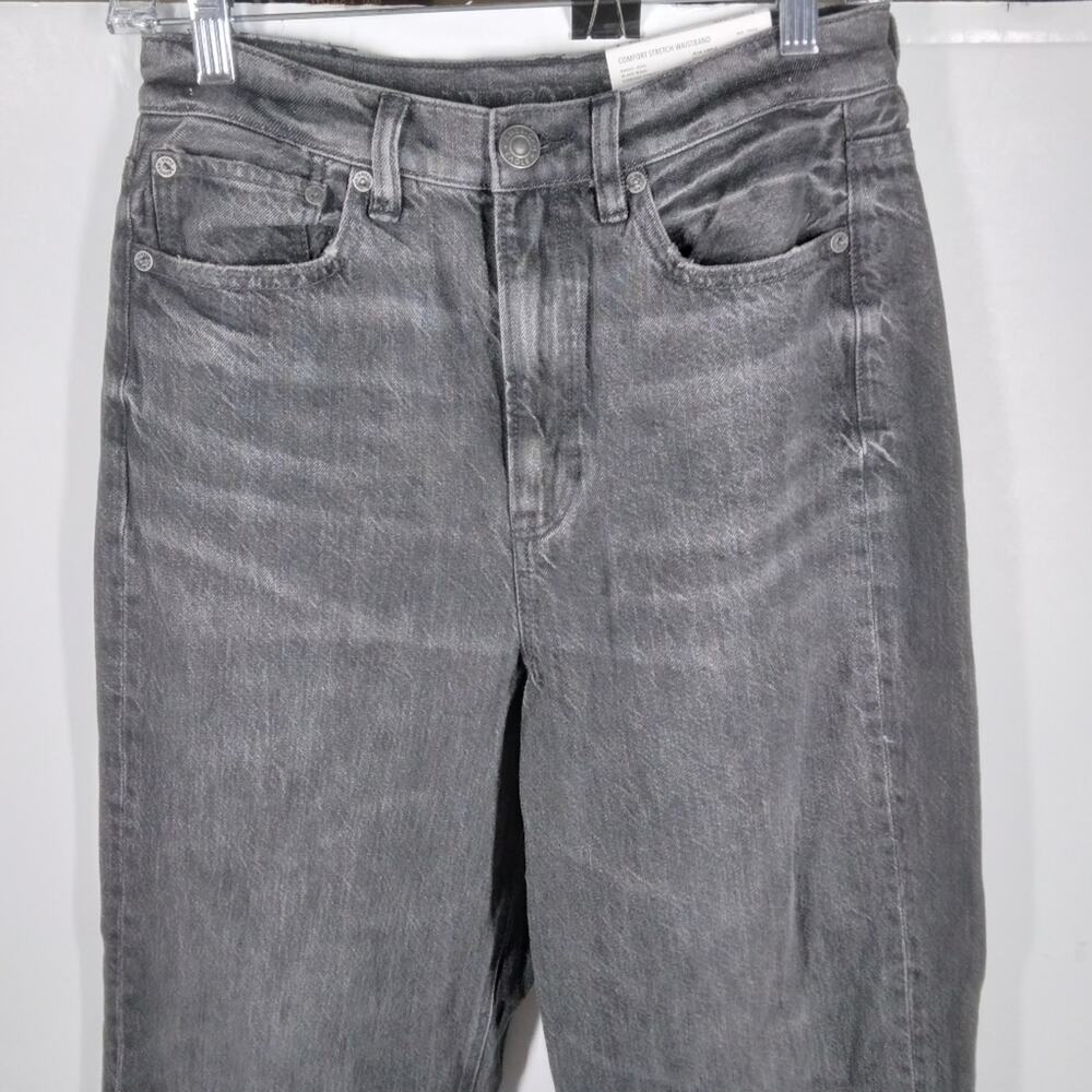 NWT American Eagle Baggy Highest Rise Jeans Black Wash size 27 Short - Picture 3 of 10